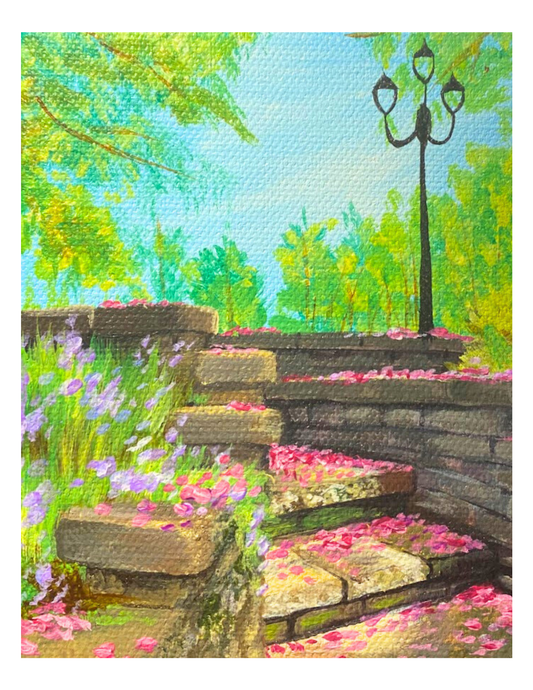 Spring Stairs Print