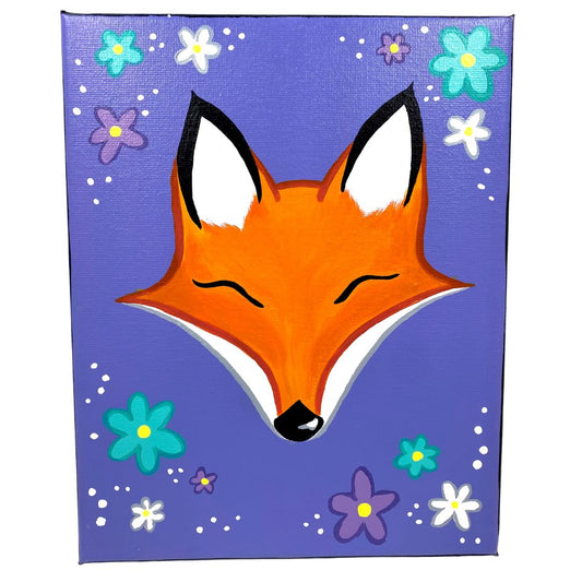 Cutesy Fox and Flowers
